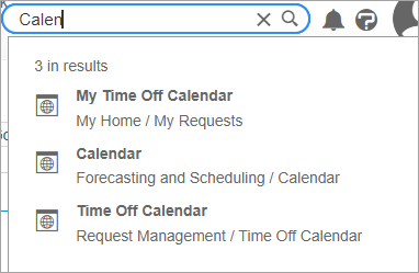 Search results