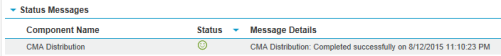 Status Messages section